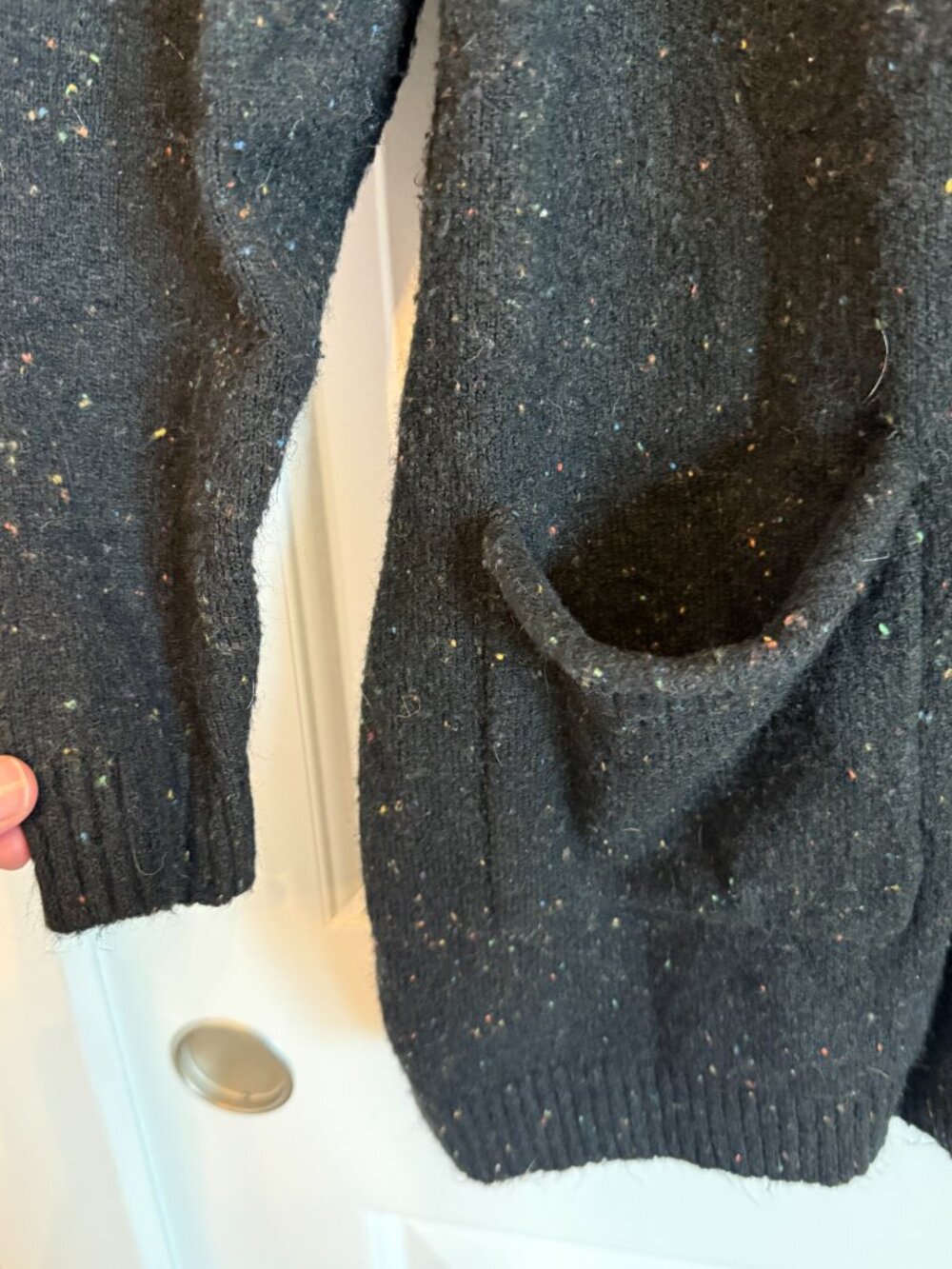 Love Ellie soft black cardigan with an open front and two nice pockets. - Picture 3 of 6